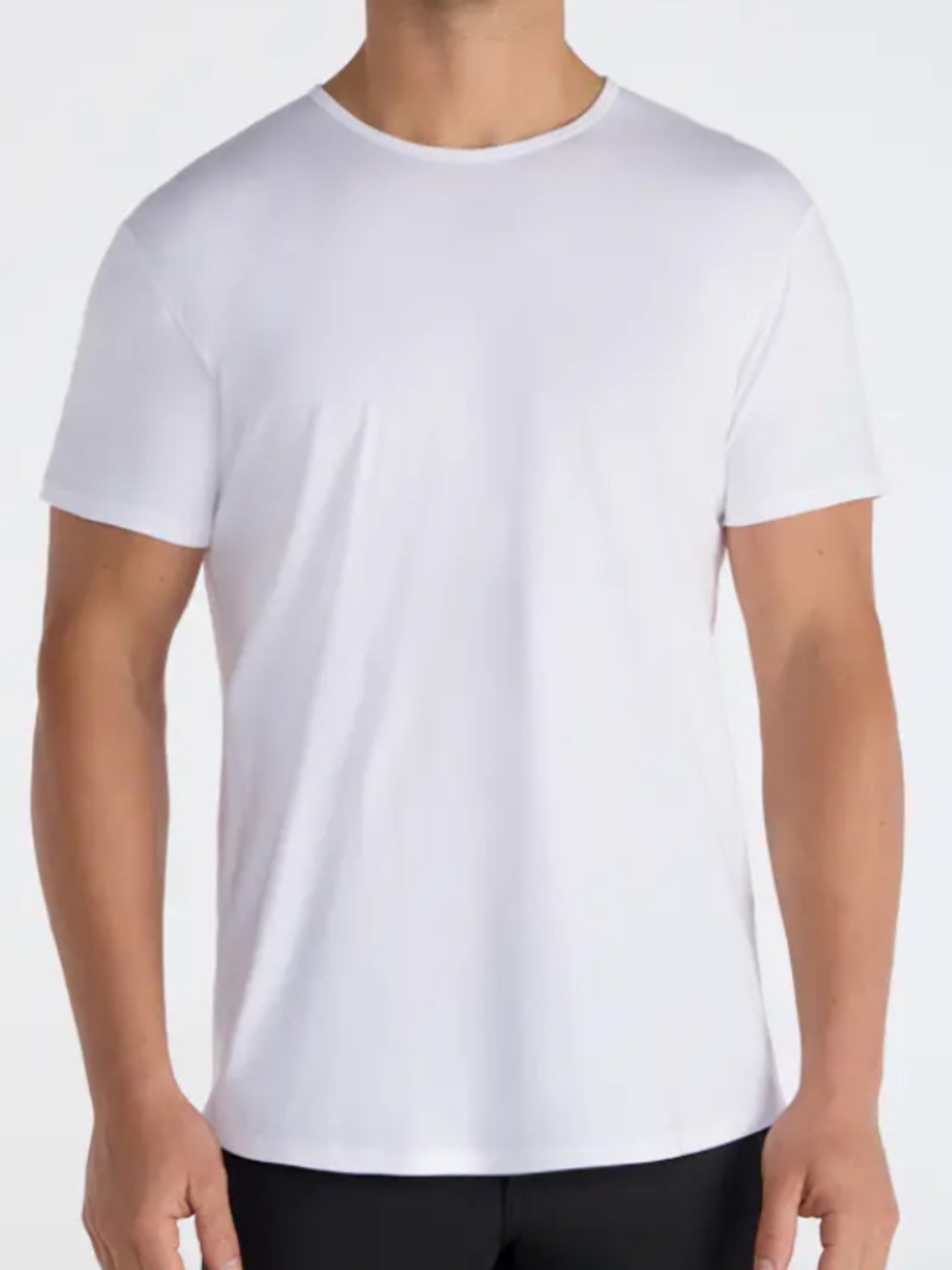 BYLT Basics - White Drop Cut s/s T-Shirt